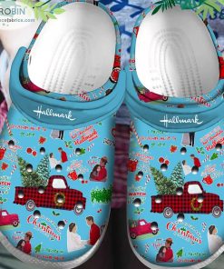 Blue Hallmark Christmas Crocs Classic Clog Shoes CR1282 Blue Hallmark Christmas Crocs Classic Clog Shoes CR1282