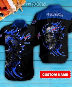 Buffalo Bills Personalized Casual Button Down Short Sleeve Shirt Pl106