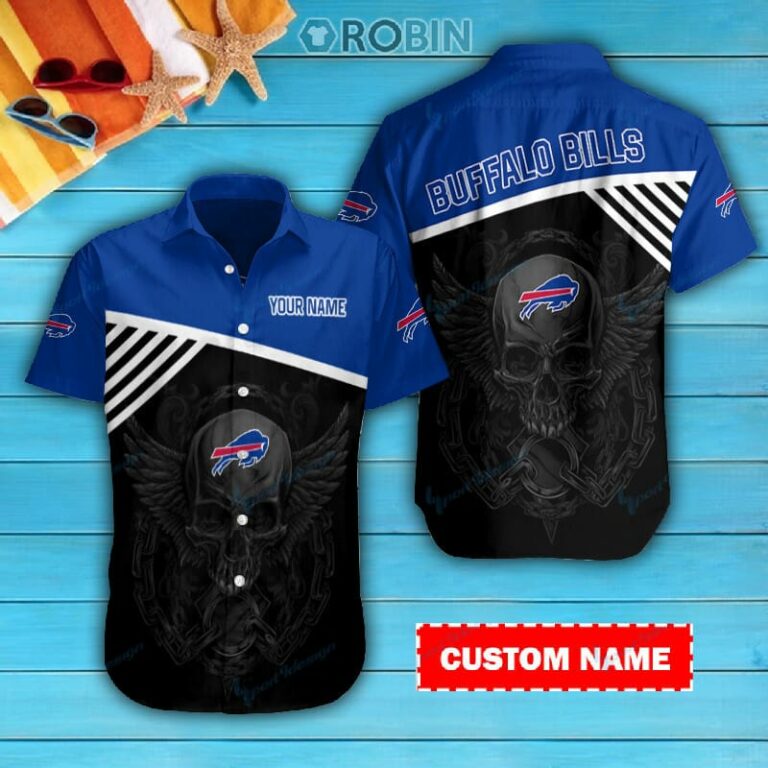 Buffalo Bills Personalized Casual Button Down Short Sleeve Shirt Pl161