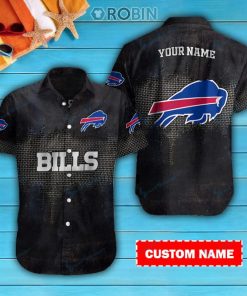 Buffalo Bills Personalized Casual Button Down Short Sleeve Shirt Pl185