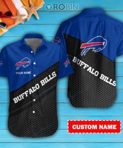 Buffalo Bills Personalized Casual Button Down Short Sleeve Shirt Pl192