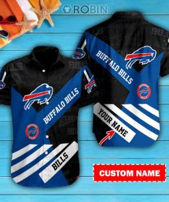 Buffalo Bills Personalized Casual Button Down Short Sleeve Shirt Pl331 Buffalo Bills Personalized Casual Button Down Short Sleeve Shirt Pl331