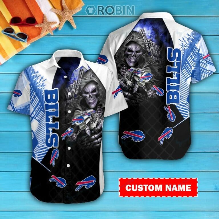 Buffalo Bills Personalized Casual Button Down Short Sleeve Shirt Pl389