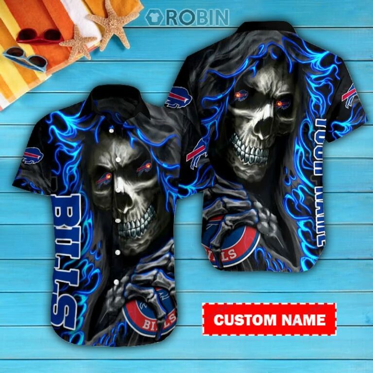 Buffalo Bills Personalized Casual Button Down Short Sleeve Shirt Pl407