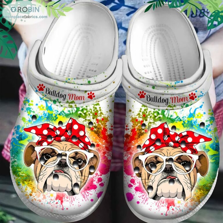 Bulldog Mom Crocs Classic Clogs Shoes