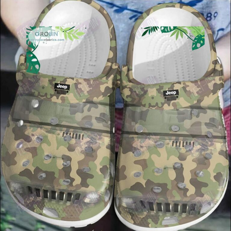 Camo Jeep Car Crocs Classic Clogs Shoes