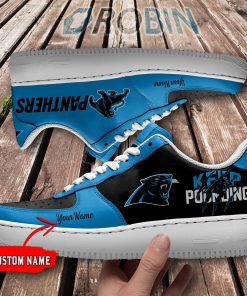 Carolina Panthers Personalized Air Force 1 Shoes