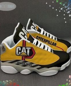 Caterpillar Inc. Yellow Green Air Jordan 13 Sneaker
