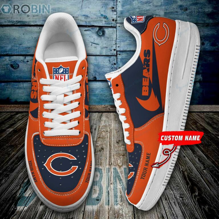 Chicago Bears Personalized Air Force 1 Shoes