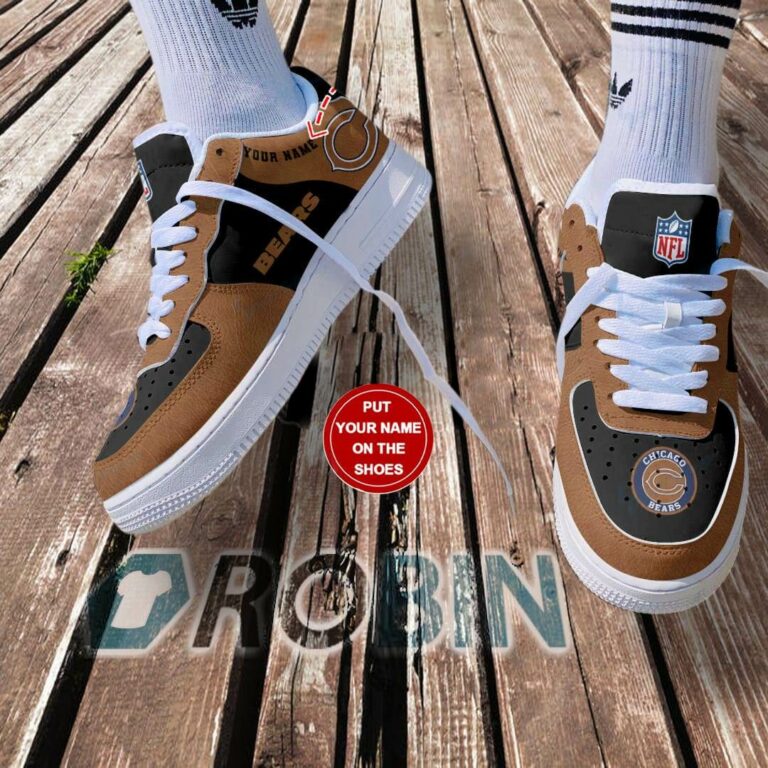 Chicago Bears Personalized Air Force 1 Shoes
