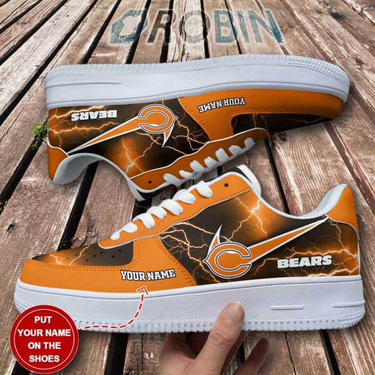 Chicago Bears Personalized Air Force 1 Shoes