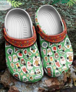 Christmas Crocs Patterns Holiday Classic Clogs Shoes CR1255 Christmas Crocs Patterns Holiday Classic Clogs Shoes CR1255