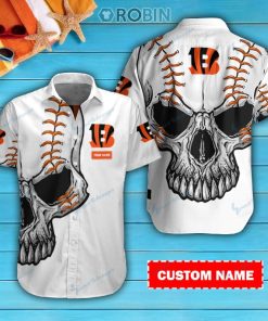 Cincinnati Bengals Personalized Casual Button Down Short Sleeve Shirt Pl071