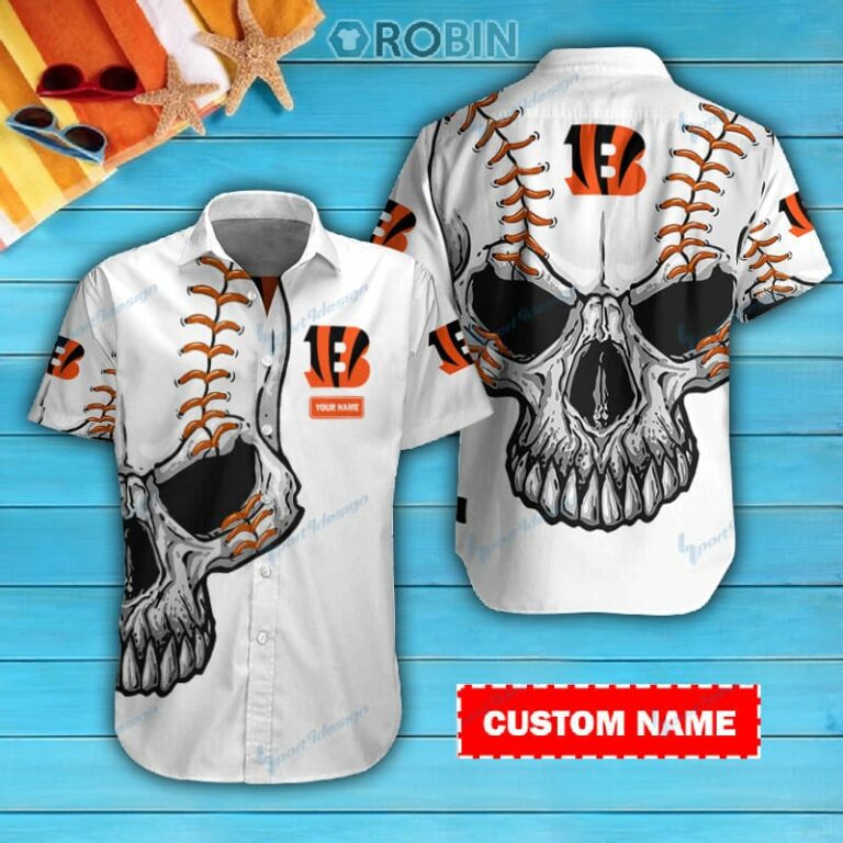 Cincinnati Bengals Personalized Casual Button Down Short Sleeve Shirt Pl071
