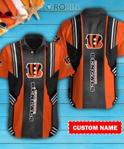 Cincinnati Bengals Personalized Casual Button Down Short Sleeve Shirt Pl184