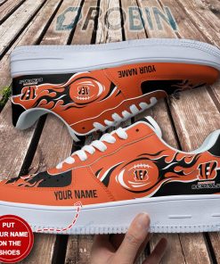 Cincinnati Bengals Personalized Air Force 1 Shoes