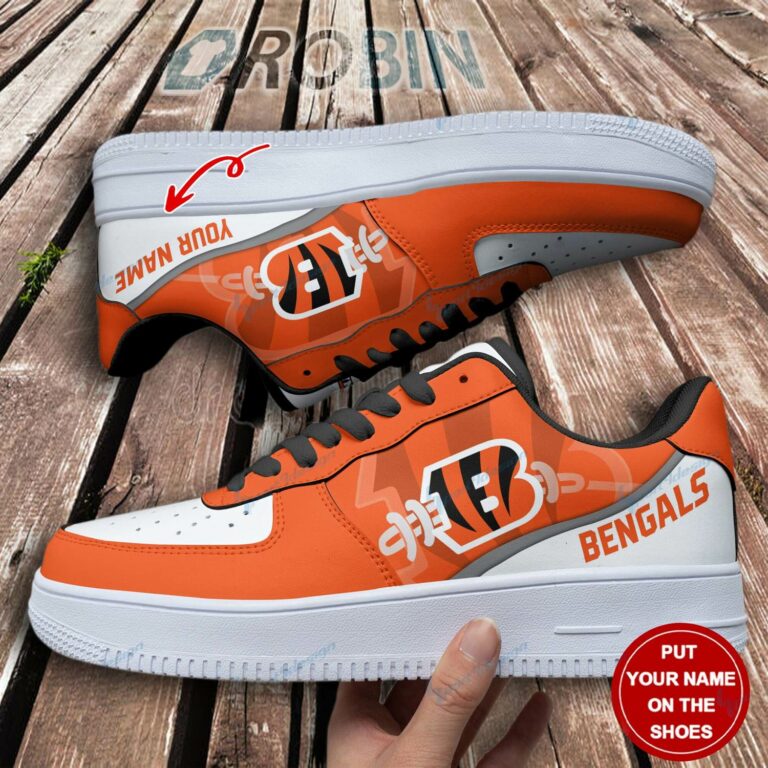 Cincinnati Bengals Personalized Air Force 1 Shoes