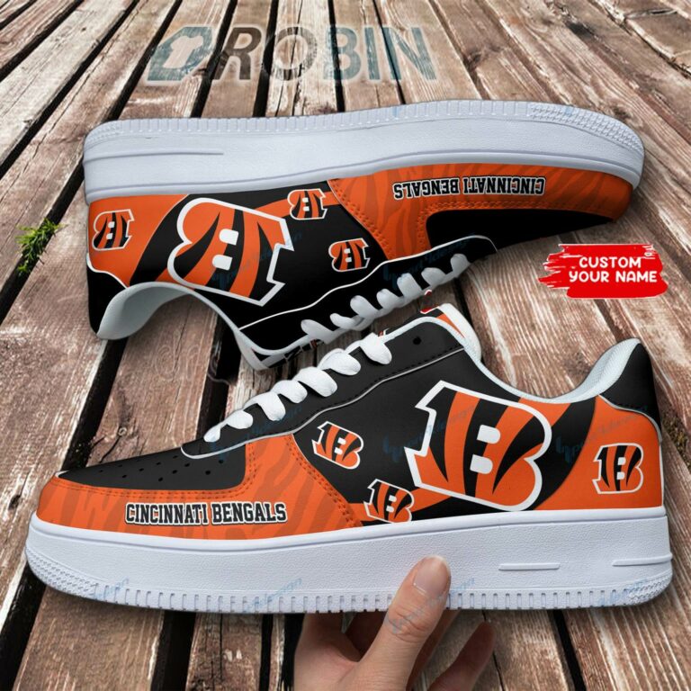 Cincinnati Bengals Personalized Air Force 1 Shoes