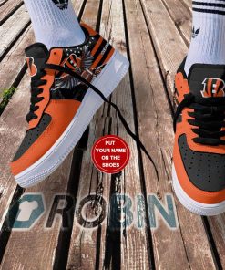 Cincinnati Bengals Personalized Nike Air Force 1 Shoes