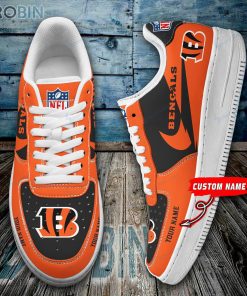Cincinnati Bengals Personalized Nike Air Force 1 Shoes