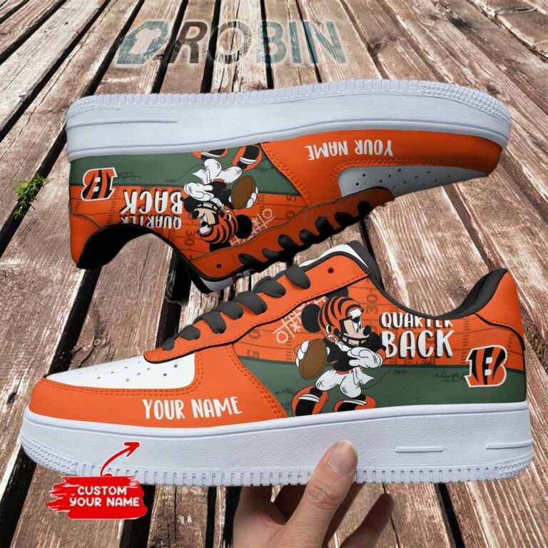 Cincinnati Bengals Personalized Nike Air Force 1 Shoes