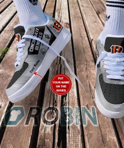 Cincinnati Bengals Personalized Nike Air Force 1 Shoes