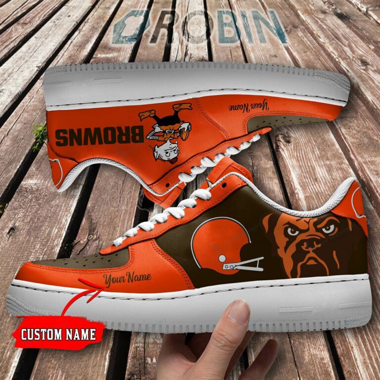 Cleveland Browns Personalized Nike Air Force 1 Shoes