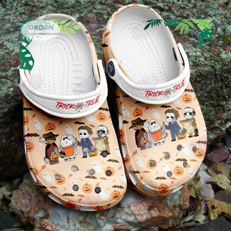 Cute Trick Or Treat Horror Movie Halloween Crocs Classic Clogs Shoes CR1190