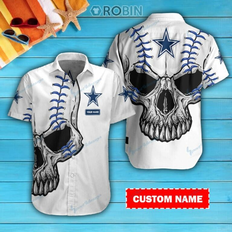 Dallas Cowboys Personalized Casual Button Down Short Sleeve Shirt