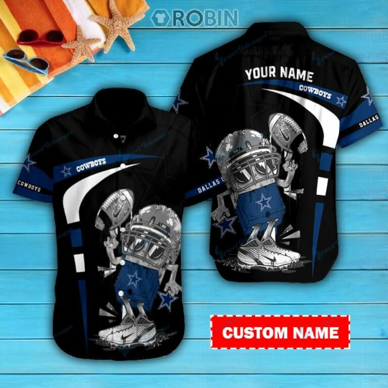 Dallas Cowboys Personalized Casual Button Down Short Sleeve Shirt Pl080