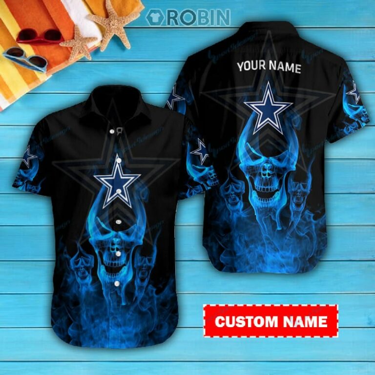 Dallas Cowboys Personalized Casual Button Down Short Sleeve Shirt Pl094