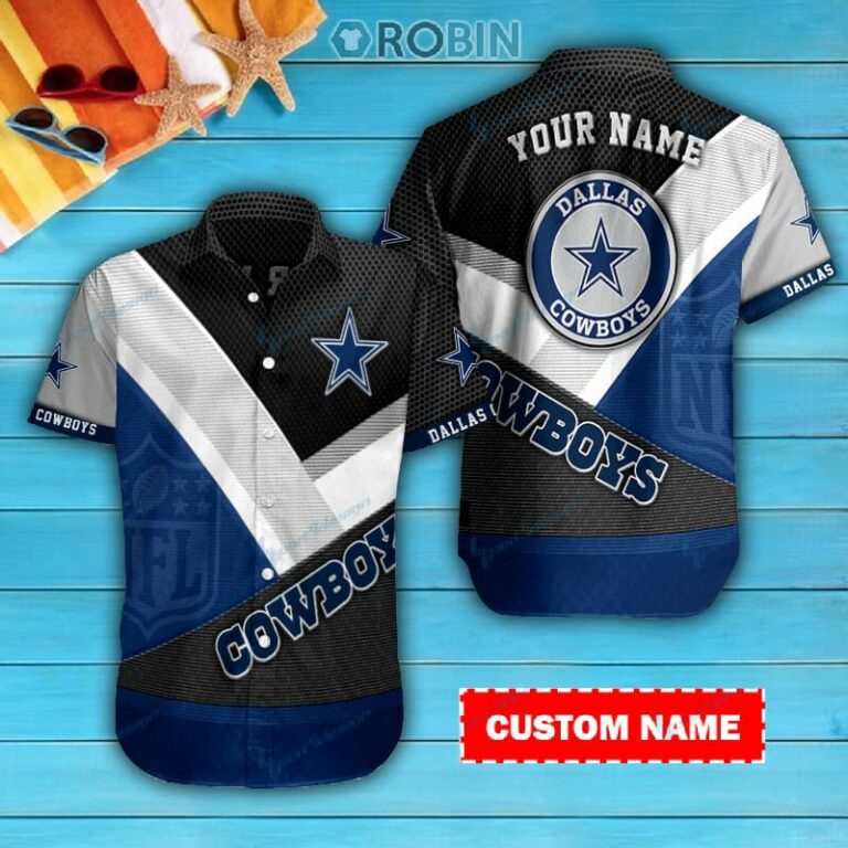 Dallas Cowboys Personalized Casual Button Down Short Sleeve Shirt Pl102