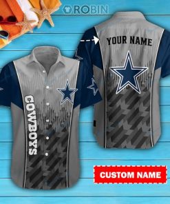 Dallas Cowboys Personalized Casual Button Down Short Sleeve Shirt Pl121