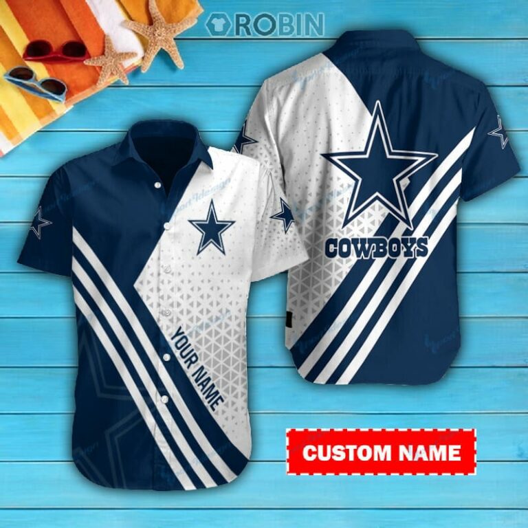 Dallas Cowboys Personalized Casual Button Down Short Sleeve Shirt Pl140