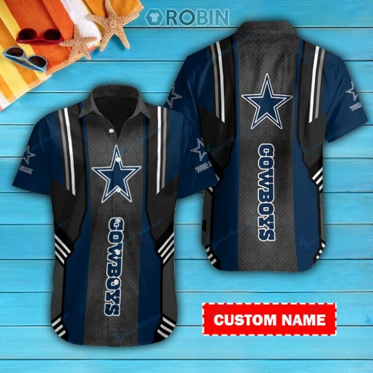 Dallas Cowboys Personalized Casual Button Down Short Sleeve Shirt Pl187