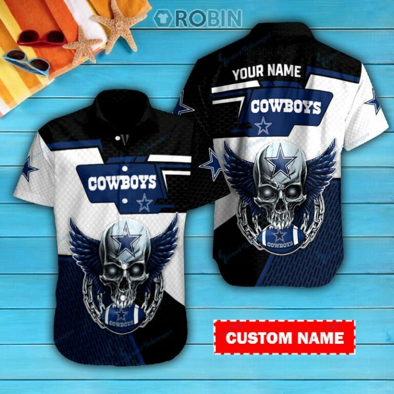 Dallas Cowboys Personalized Casual Button Down Short Sleeve Shirt Pl201
