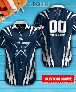 Dallas Cowboys Personalized Casual Button Down Short Sleeve Shirt Pl210 Dallas Cowboys Personalized Casual Button Down Short Sleeve Shirt Pl210