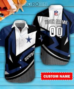 Dallas Cowboys Personalized Casual Button Down Short Sleeve Shirt Pl223 Dallas Cowboys Personalized Casual Button Down Short Sleeve Shirt Pl223