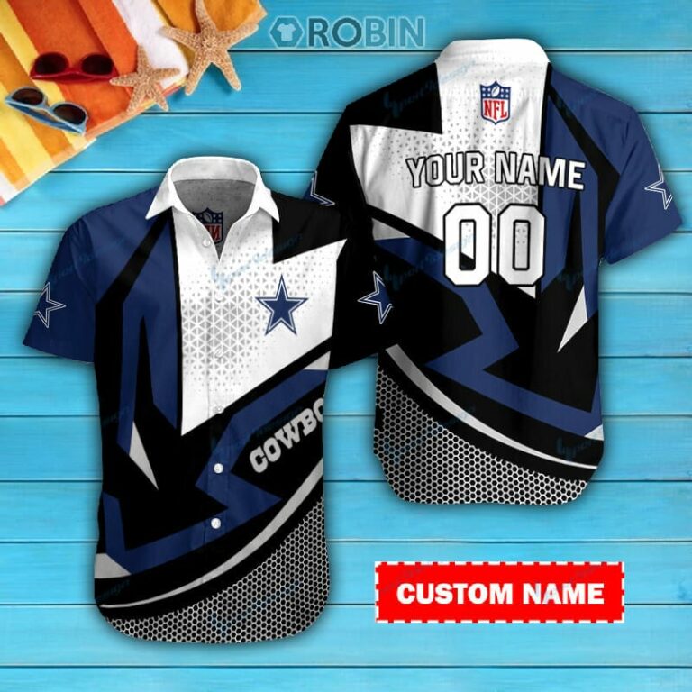 Dallas Cowboys Personalized Casual Button Down Short Sleeve Shirt Pl223