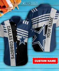 Dallas Cowboys Personalized Casual Button Down Short Sleeve Shirt Pl232