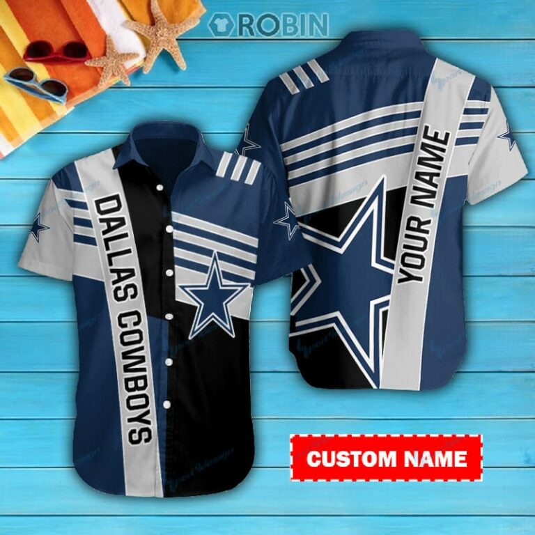 Dallas Cowboys Personalized Casual Button Down Short Sleeve Shirt Pl232