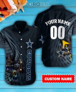 Dallas Cowboys Personalized Casual Button Down Short Sleeve Shirt Pl249