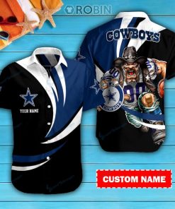 Dallas Cowboys Personalized Casual Button Down Short Sleeve Shirt Pl288