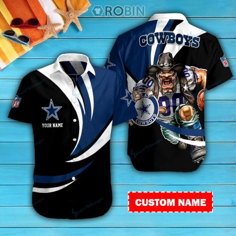 Dallas Cowboys Personalized Casual Button Down Short Sleeve Shirt Pl288
