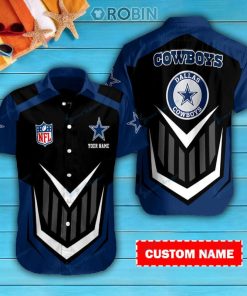 Dallas Cowboys Personalized Casual Button Down Short Sleeve Shirt Pl290