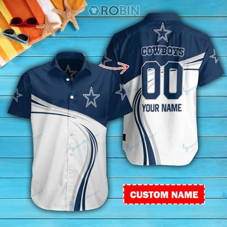 Dallas Cowboys Personalized Casual Button Down Short Sleeve Shirt Pl300