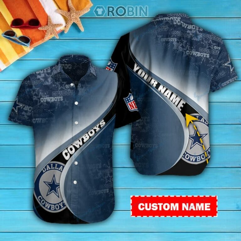 Dallas Cowboys Personalized Casual Button Down Short Sleeve Shirt Pl304