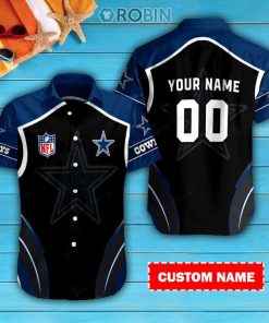 Dallas Cowboys Personalized Casual Button Down Short Sleeve Shirt Pl326