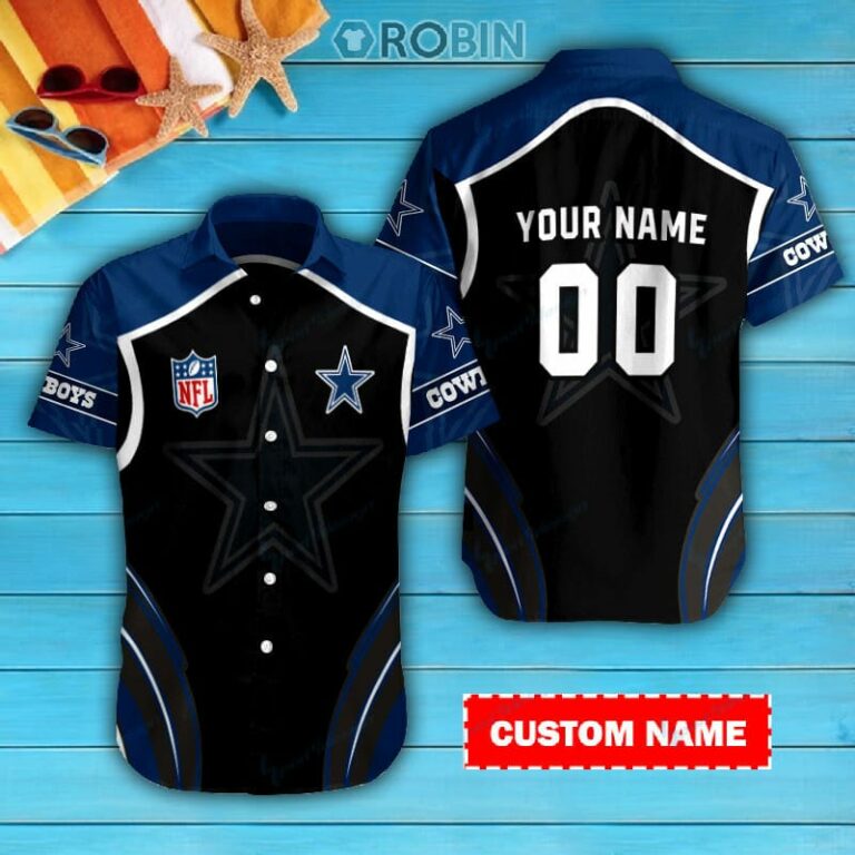 Dallas Cowboys Personalized Casual Button Down Short Sleeve Shirt Pl326