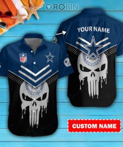 Dallas Cowboys Personalized Casual Button Down Short Sleeve Shirt Pl329